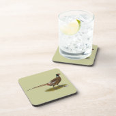 Pheasant Rooster Bier Onderzetter (Rechterzijde)