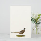 Pheasant Rooster Briefpapier (Staand voorkant)