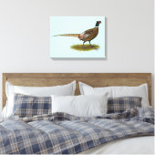 Pheasant Rooster Canvas Afdruk (Insitu (Slaapkamer))