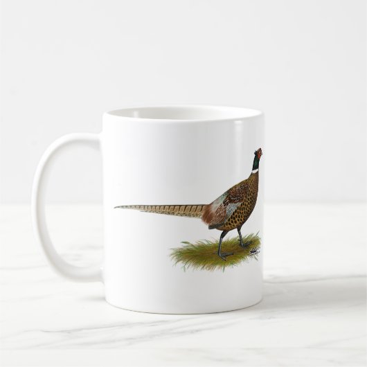Pheasant Rooster Koffiemok (Links)