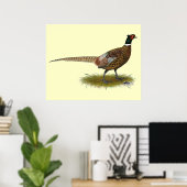 Pheasant Rooster Poster (Thuiskantoor)