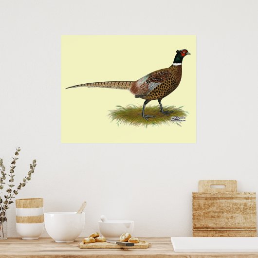 Pheasant Rooster Poster (Keuken)