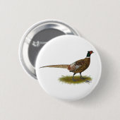 Pheasant Rooster Ronde Button 5,7 Cm (Voorkant /achterkant)