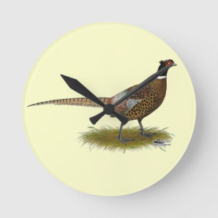 Pheasant Rooster Ronde Klok