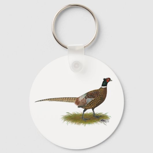 Pheasant Rooster Sleutelhanger (Voorkant)
