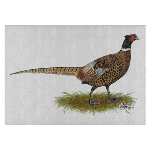 Pheasant Rooster Snijplank (Voorkant)