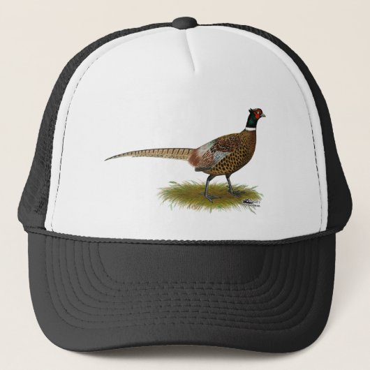 Pheasant Rooster Trucker Pet (Voorkant)