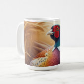Pheasant Rust in een Gouden Tarweveld Koffiemok (Voorkant links)