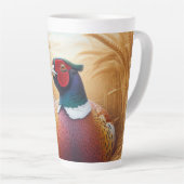 Pheasant Rust in een Gouden Tarweveld Latte Mok (Rechterhoek)