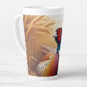 Pheasant Rust in een Gouden Tarweveld Latte Mok (Linkerhoek)
