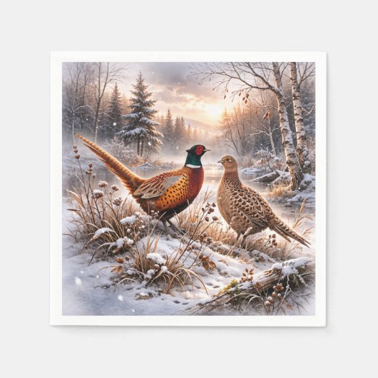 Pheasant  servet (Voorkant)
