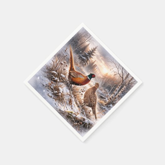 Pheasant servet (Hoek)