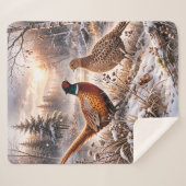 Pheasant  sherpa deken (Voorkant (horizontaal))