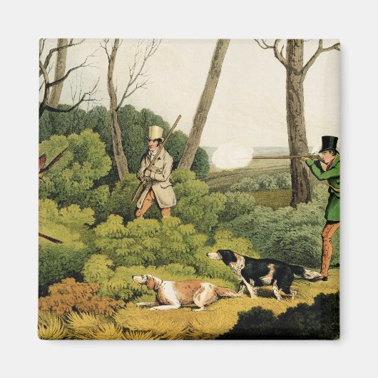 'Pheasant Shooting', geb. van Thomas McLean, 1820  Magneet (Voorkant)