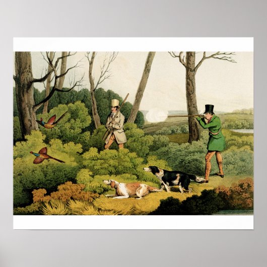 'Pheasant Shooting', geb. van Thomas McLean, 1820  Poster (Voorkant)