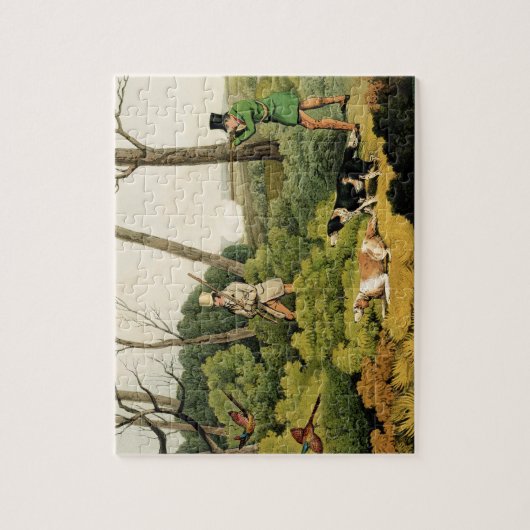 'Pheasant Shooting', pub. van Thomas McLean, 1820  Legpuzzel (Verticaal)