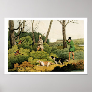 'Pheasant Shooting', pub. van Thomas McLean, 1820  Poster