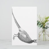 Pheasant Sketch Briefpapier (Staand voorkant)