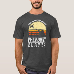 Pheasant Slayer  Sunset Retro Style T-shirt