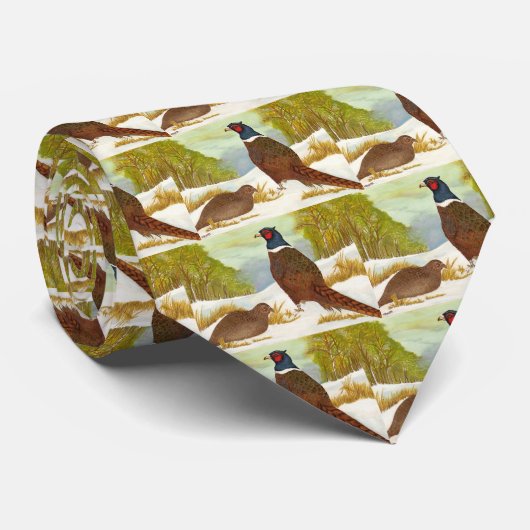 Pheasantia in het Stropdas met sneeuwkerst (Opgerold)