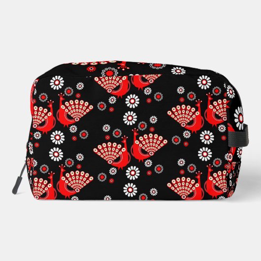  Pheasants Peacock Art Toilettasje (Achterkant)