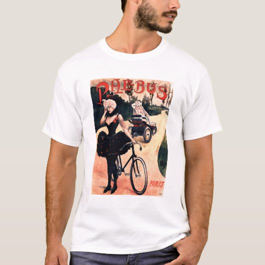 PHEBUS BICYCLES France Paris PAL Jean Paleologu Ad T-shirt (Voorkant)