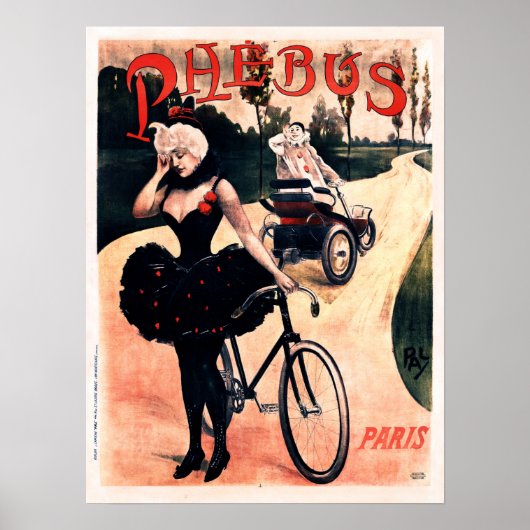 PHEBUS BICYCLES France Paris PAL Jean Paleologu Poster (Voorkant)