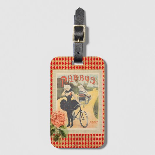  Phebus Woman & Cycle Collage Bagagelabel (Voorkant (verticaal))