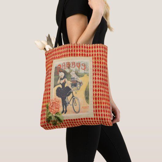  Phebus Woman & Cycle Collage Tote Bag (Dichtbij)