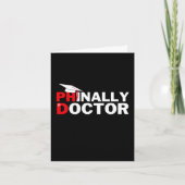 PHeindelijk een Doctor PhD Afstuderen Student Afst Kaart (Voorkant)