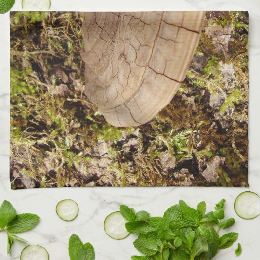 Phellinus igniarius Mushroom Thea Theedoek (Gevouwen)