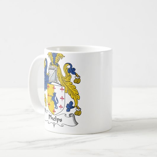Phelps Family Crest Koffiemok (Voorkant links)