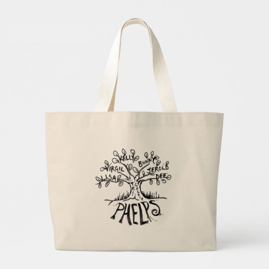 Phelps Family Reunion 2025 T-Shirt Grote Tote Bag (Achterkant)