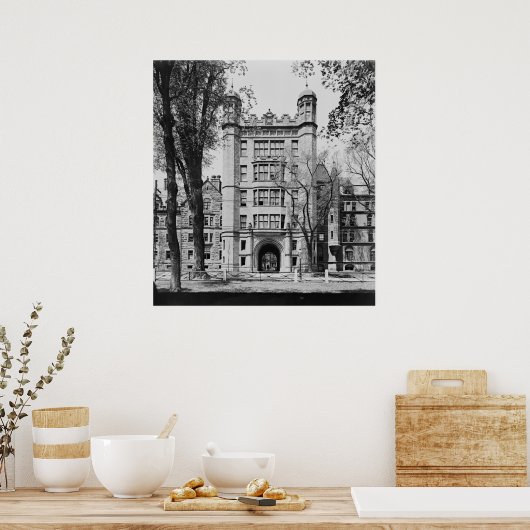 Phelps Hall en Gateway (Yale University) Poster (Keuken)