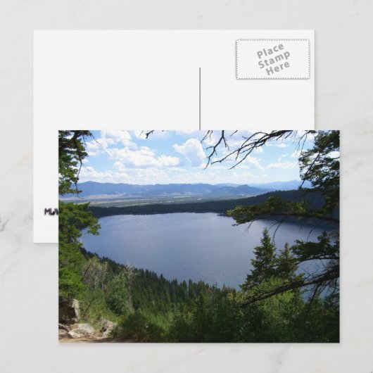 Phelps Lake I in het Grand Teton National Park, Briefkaart (Voorkant / Achterkant)