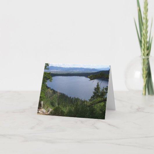 Phelps Lake I in het Grand Teton National Park, Kaart (Voorkant)