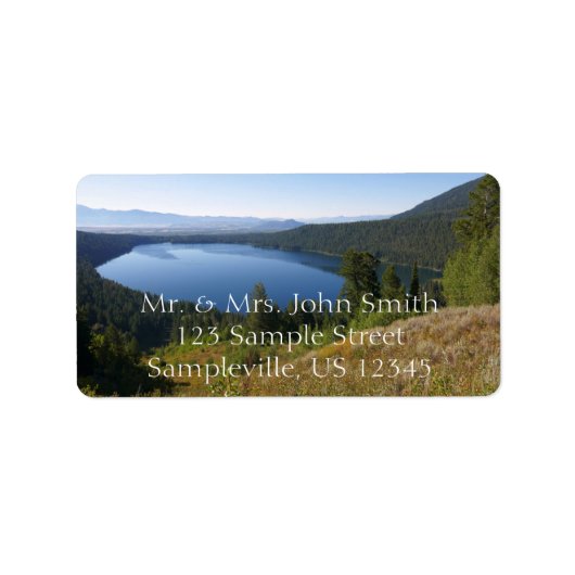 Phelps Lake III at Grand Teton National Park Etiket (Voorkant)