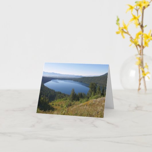 Phelps Lake III in het Grand Teton National Park Kaart (Gele Bloem)