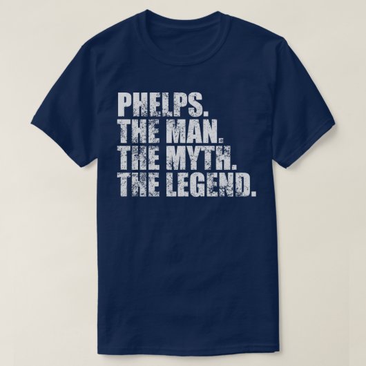PhelpsPhelps Achternaam Phelps S T-shirt (Design voorkant)