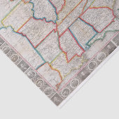 Phelps's National Map of the United States Tissuepapier (Detail)