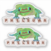 Phelsuma (voor je het weet) sticker (Voorkant)