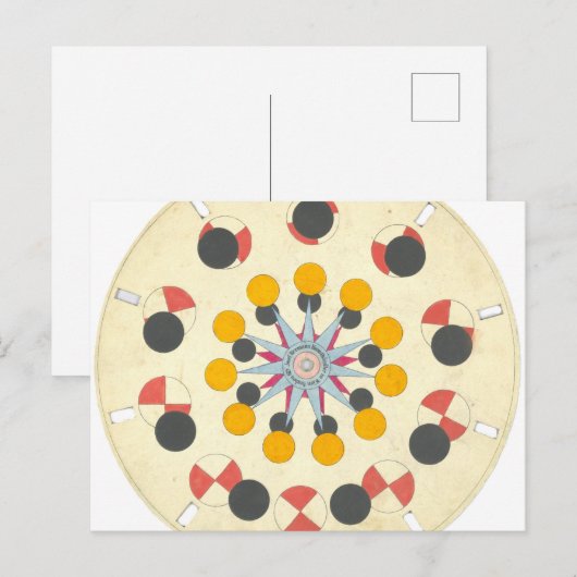 Phenakistiscope Disc  Briefkaart (Voorkant / Achterkant)