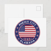 Phenix, Alabama Briefkaart (Voorkant / Achterkant)