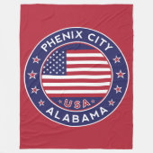 Phenix, Alabama Fleece Deken (Voorkant)