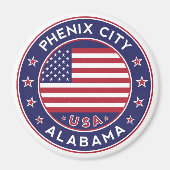 Phenix, Alabama Magneet (Voorkant)