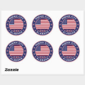 Phenix, Alabama Ronde Sticker (Vel)