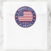 Phenix, Alabama Ronde Sticker (Tas)
