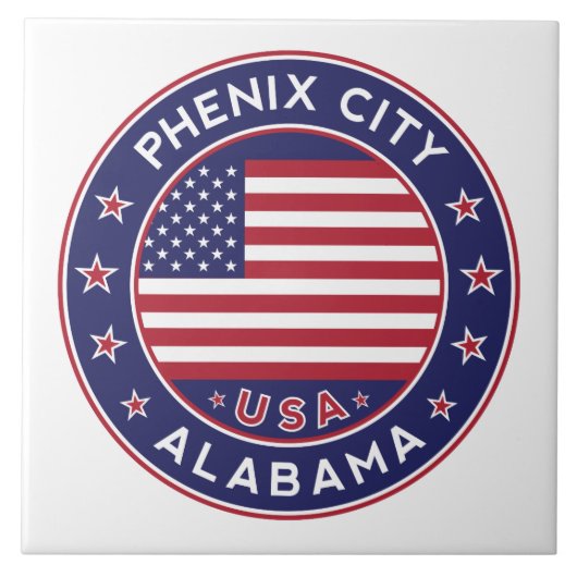 Phenix, Alabama Tegeltje (Voorkant)