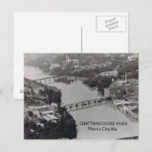 Phenix City Alabama Briefkaart (Voorkant / Achterkant)