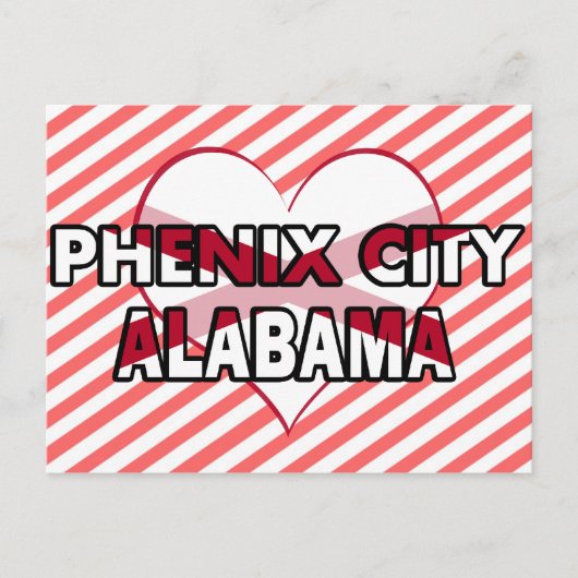Phenix City, Alabama Briefkaart (Voorkant)